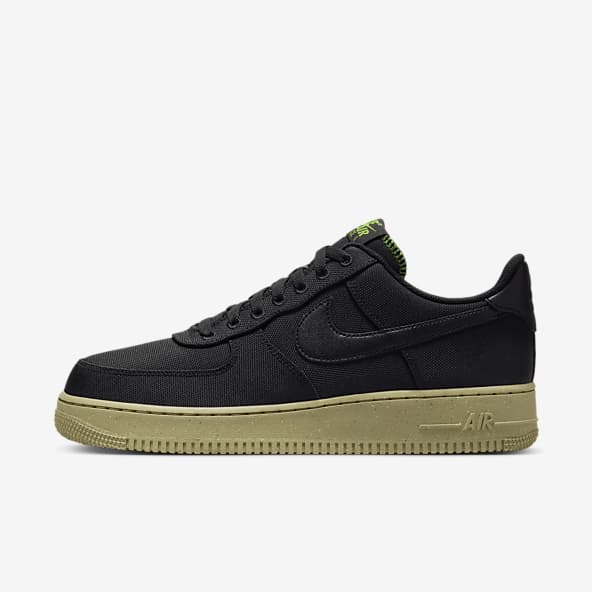 Men's black air force 1 nike shop